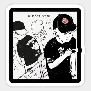 Elliot Smith - Either/Or - album illustration Sticker